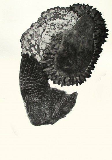 Naturelat I | akwatinta, szablon | 66x96cm